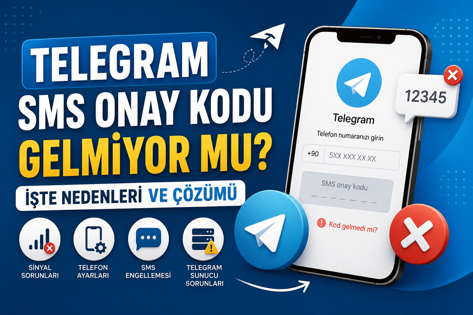Telegram SMS Onay Kodu Gelmiyor mu? İşte Nedenleri ve Çözümü